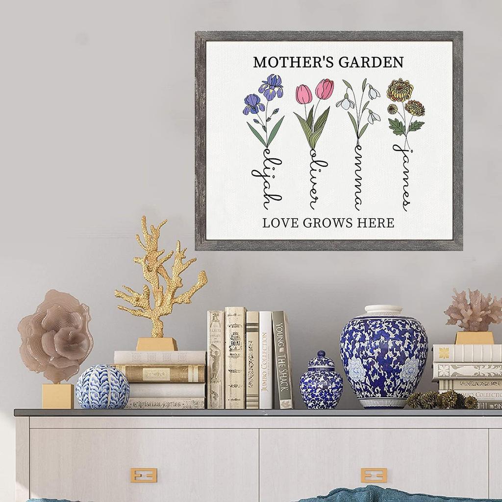 Personalisiertes Holzschild Wandkunst Geburtstagsgeschenke Oma Geschenke von Enkelkindern