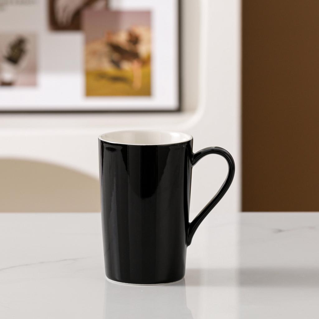 Black And White Ceramic Mug Creative Hotel Special Water Cup Couple Cup Homestay Feeling High Value Coffee Cup Simple