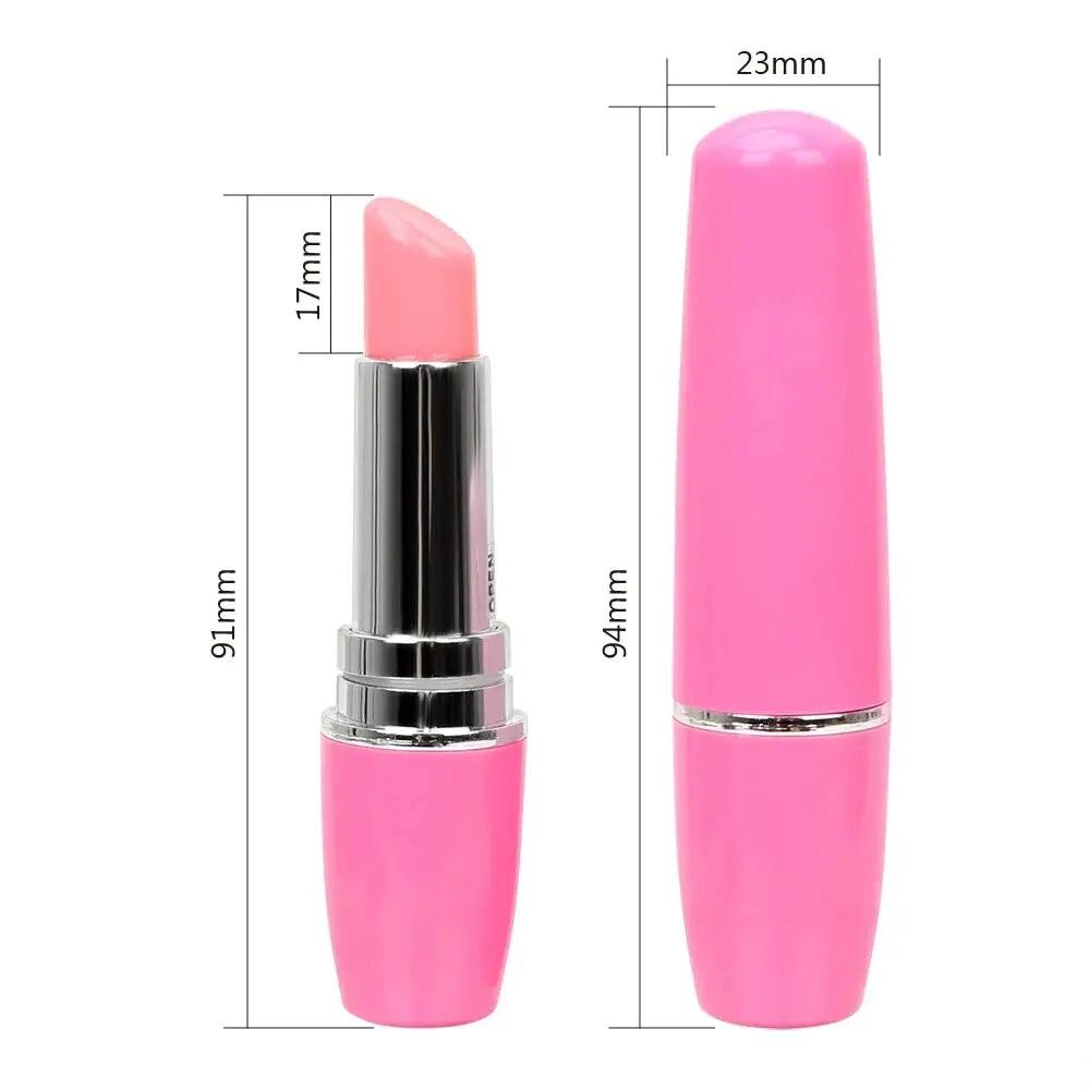 Bullet Vibrator Clitoris Stimulator Compact Mini Lipstick Vibrator Battery Mode Waterproof G-Spot Stimulating Sex Toys for
