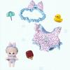 Bikini Set Cotton Doll Swimsuit Suit Strap Pants 20cm Doll Swimming Outfit  Cotton Doll Accessories