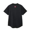 Champion Short Sleeve Round with Graphic Logo SHORT SLEEVE Women's T-Shirt, Black, Neck, Quick-Drying, Antibacterial, Breathable, Print,