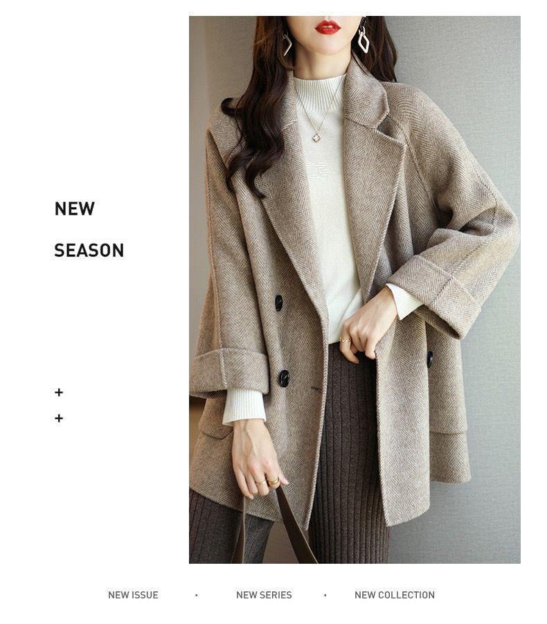Korean Style Woolen Coat for Women - 2025 Winter Fashion, Loose and Slimming, Chic and Versatile Outerwear