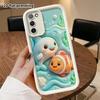 Phone Case: 2D flat, fits Samsung Galaxy A34 A35 M05 M06 S20 S22 S21 FE Plus 5G protective cases, featuring a dolphin and clownfish, perfect Christmas