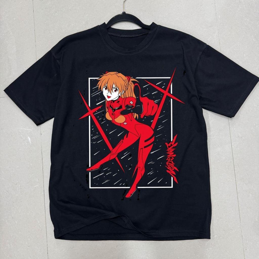 2026 Summer New Arrival Evangelion Pattern Street Style Print ShortSleeve TShirt Y2k Style Suitable For Both Unisex And Unisex