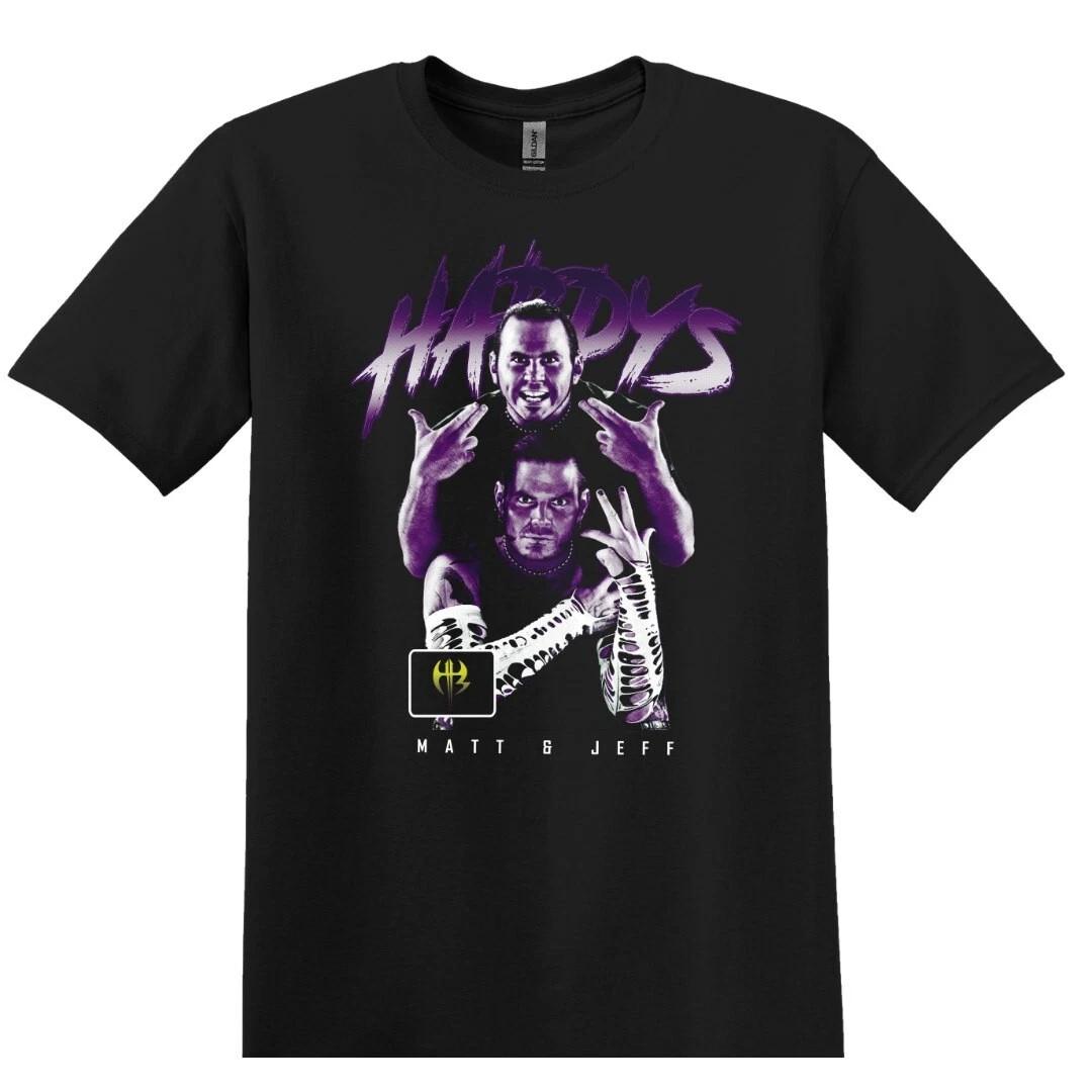 The Hardy Boyz Wrestling Men s and Women s T-shirts Black S-3XL Matt & Jeff Hardy XXXXL