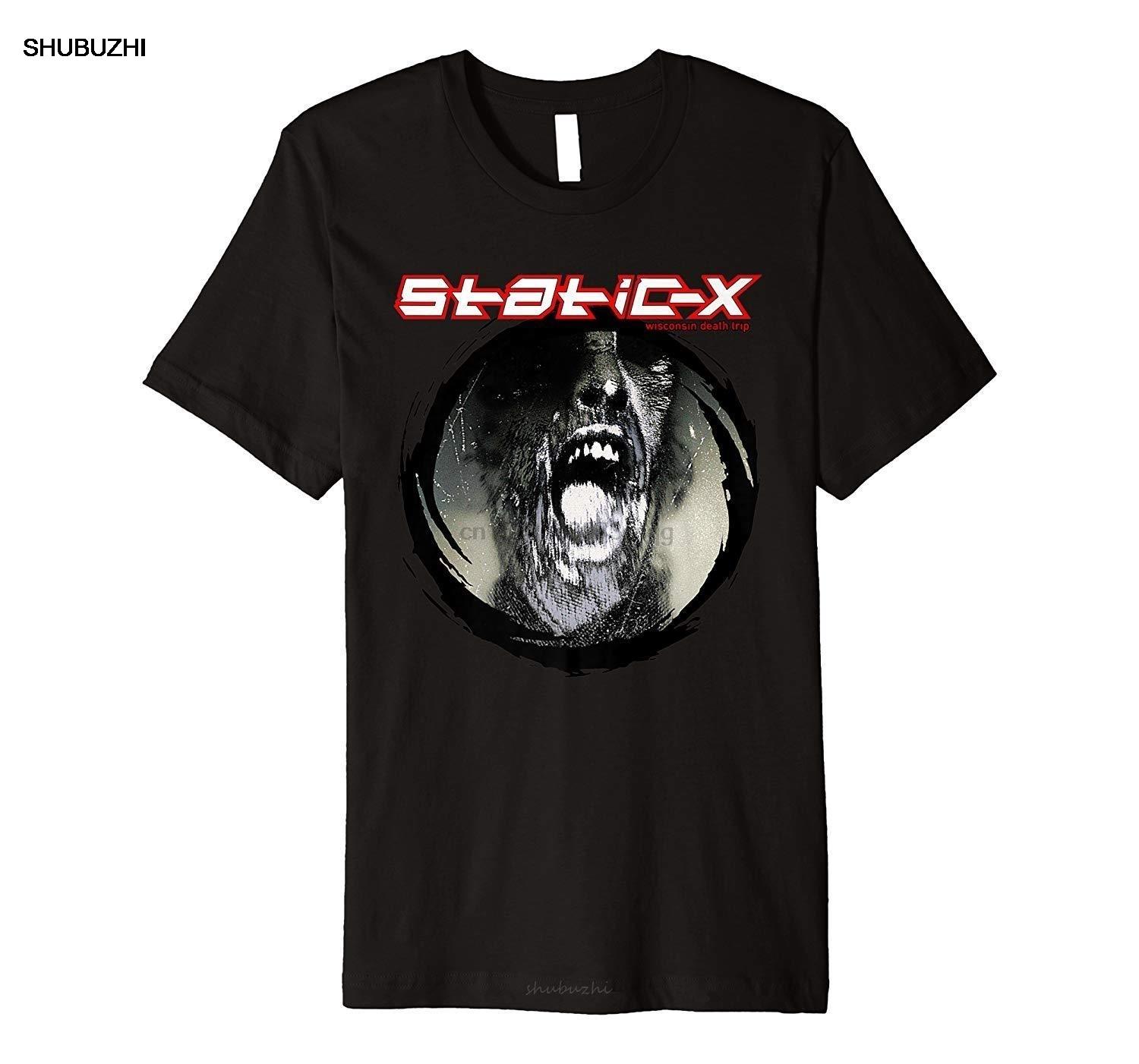 Cool Casual pride t shirt men Unisex Fashion tshirt StaticX Wisconsin Death Trip Debut America Black TShirt S