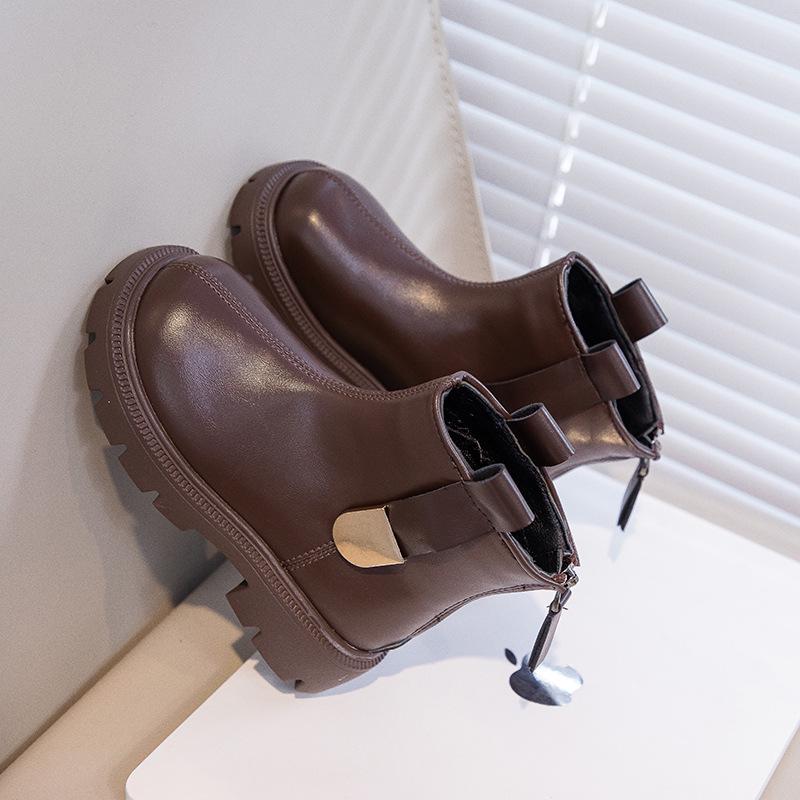 

2025 Autumn Kids Non-Slip Soft Sole Fashion Martin Boots Size 30 (18.3CM)