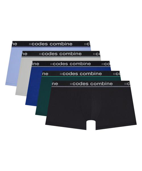 [Codes Combine Innerwear] Color-line Point Aerocool Trunks 5-Pack [Shipped from Korea] 100% Authentic 95
