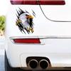 Autocollant voiture - AIMOONSA - Aigle 3D - Noir - Vinyle PVC résistant - Amovible sans résidu
