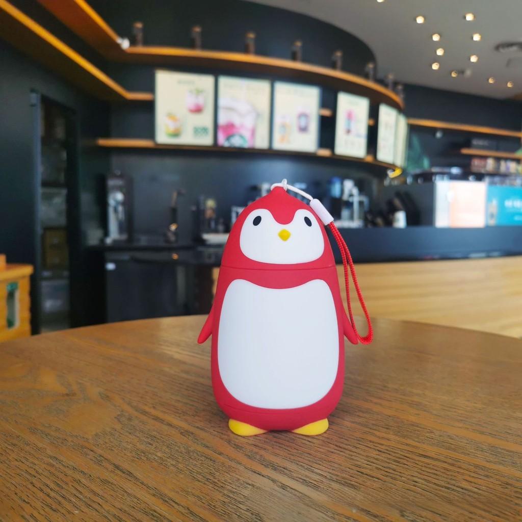 Penguin Water Bottle With Silicone Strap For Travel And Office Use