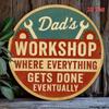 Vintage Funny Metal Sign Toolbox Art Gift Garage Decor For Man Cave