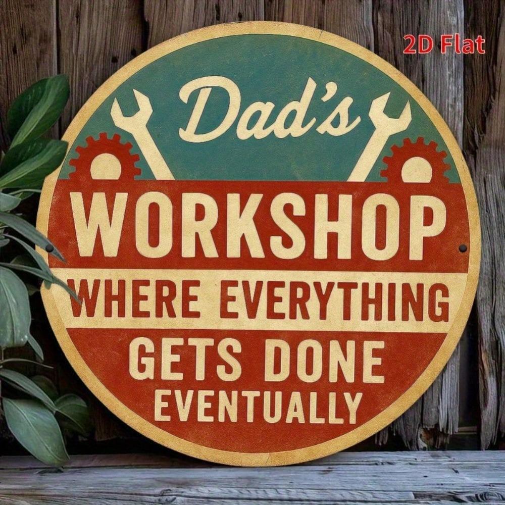 Vintage Funny Metal Sign Toolbox Art Gift Garage Decor For Man Cave