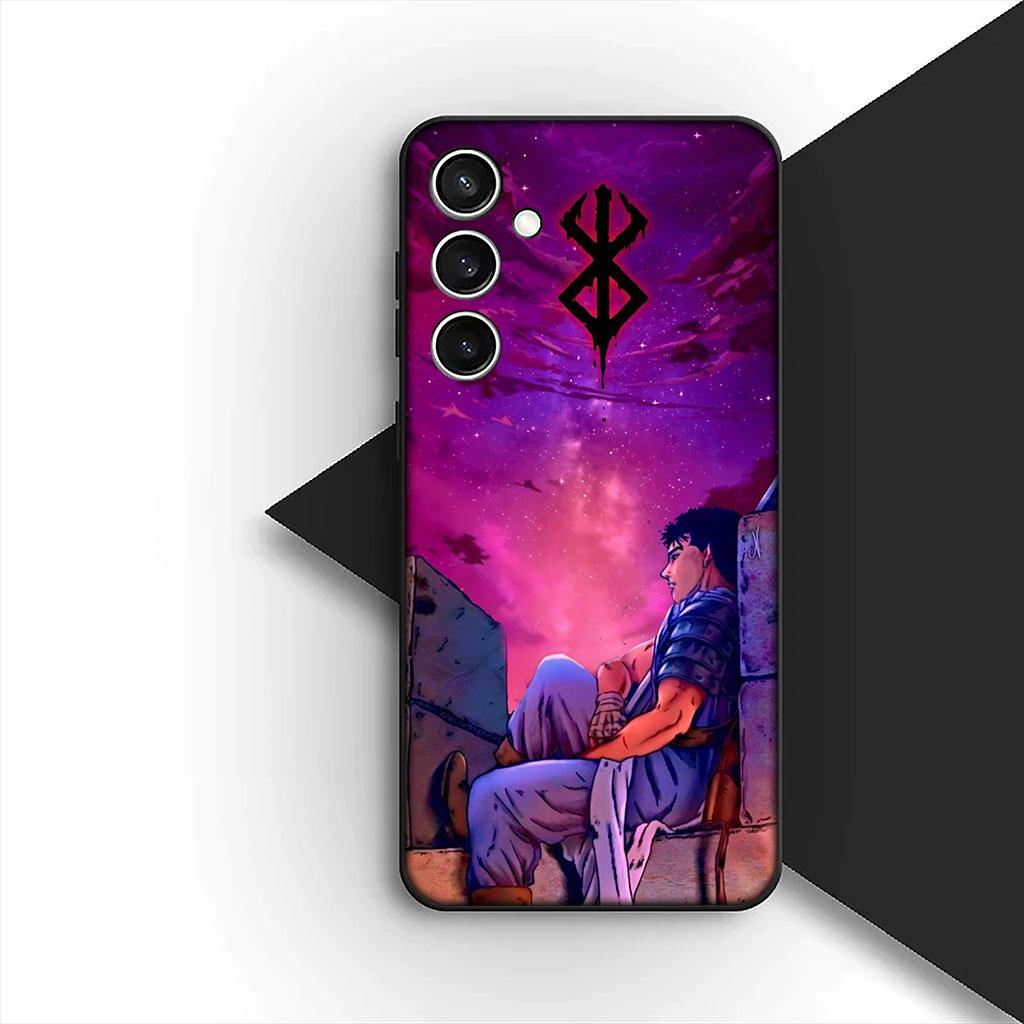 Casing Phone Cover for Samsung Galaxy S22 S21 S20 FE Ultra Plus A07 A17 A15 A16 A25 A57 A37 Case  Berserk Anime Guts