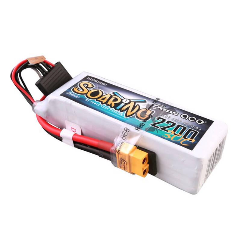 Bateria Gens Ace G-Tech Soaring 2200mAh 14.8V 30C 4S1P Lipo Com Conector Xt60