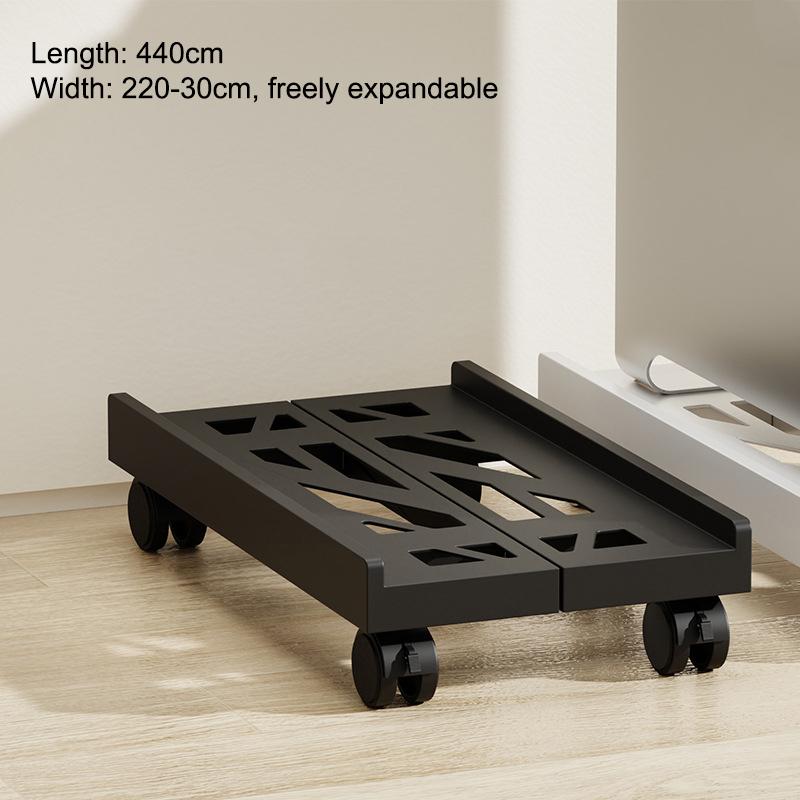 

Подставка под стол, регулируемая мобильная подставка для процессора, вентилируемая подставка для компьютера, подставка для ПК чёрный