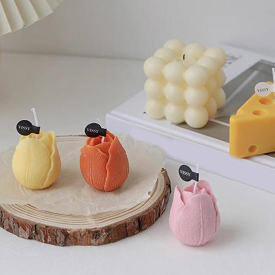 Cake Mold Non-stick Food Grade Tulip Bud Shape Fondant Chocolate Baking Mold Home Supply