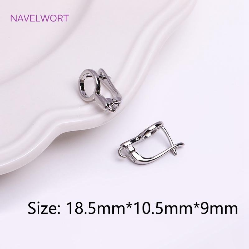 

18K Gold Plated Brass Earring Hook Clasp,High Quality Ear wire For Earring Making Findings,Accessories For Earrings 2 pieces