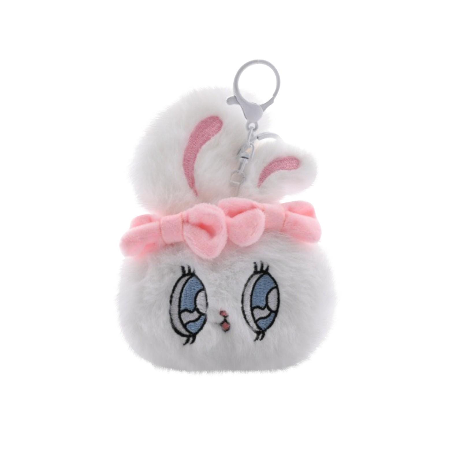 

Милый брелок-подвеска, цветной брелок, сумка-подвеска, кошелек для монет One Size белый