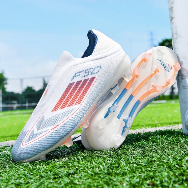 New Men Soccer Shoes Match Breathable Training Outdoor Cleats Non Slip Sport Boys Adult Long Spikes Football Boots Comfortable