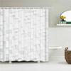 High Quality Washable Fabric Bathroom Curtains 3D Printing Shower Curtain Polyester Bath Screens Home Decoration With 12 Hooks