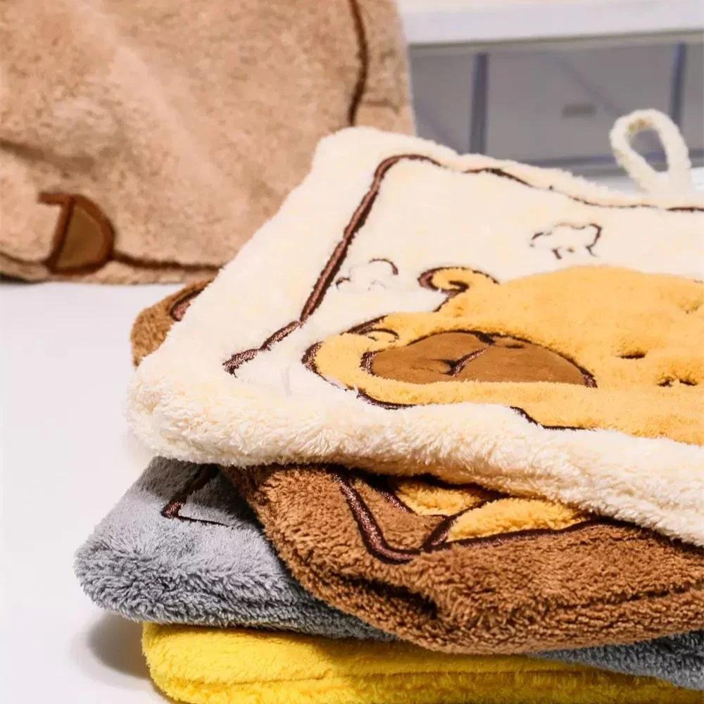 1-20PCS Cute Hanging Capybara Hand Towel Absorbent Lint-free Kitchen Towel Bathroom Hand Towel Children's Wash Handkerchief