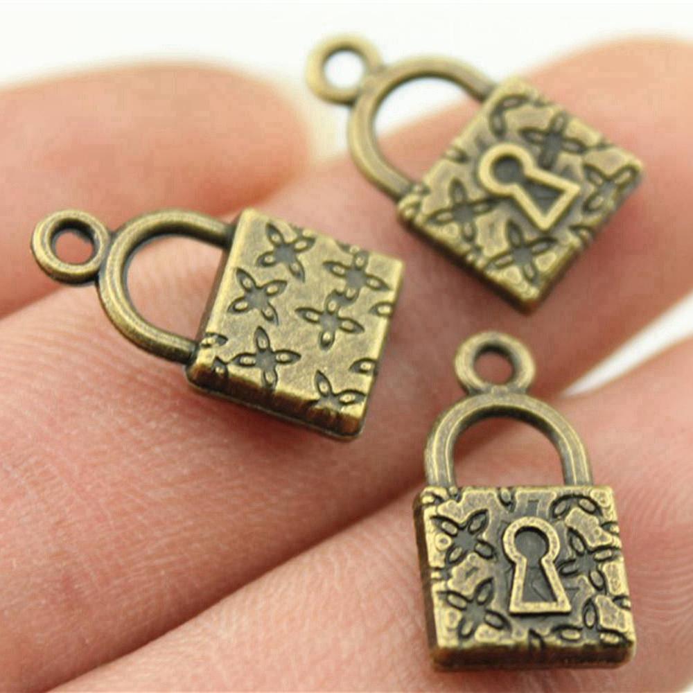 Key And Lock Charms Pendant Child Jewellery Massive Funny Art Supplies