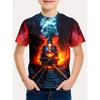 T-Shirts for Boys Summer Fun Children's Clothing Steam Train Graphic T Shirts 3D Print Outdoor Short Sleeves Kids Boy Clothes