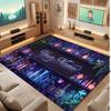 Personalized Name Designs Theme Crystal Velvet Floor Rug Personalized Custom Name Text Warm Carpet Home Decoration