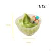 1/12 Miniature Ice Cream Cup Dining Room Simulation Life Scene Kitchen Doll Food Drinks Dollhouse