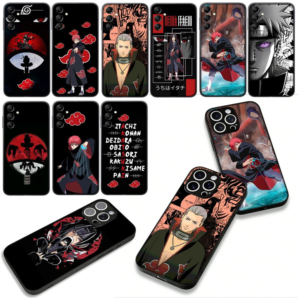 Sasori Narutos Itachi Pain Akatsuki Phone Cover for Apple iPhone 16 15 14 Plus 13 12 Mini 17 Pro Max + ProMax 16E Air Case