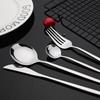 24 Teile/satz Spiegel Besteck Set Edelstahl Besteck Set Gabel Löffel Messer Abendessen Set Gold Geschirr Set Küche Besteck