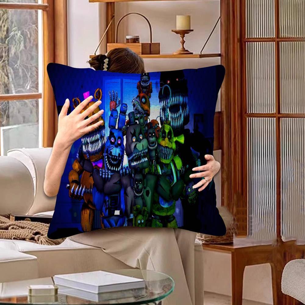 Fnaf F-FiveS-nights-At-Freddys Pillow Gift Home Office Decoration Bedroom Sofa Car Cushion Cover Case 45x45