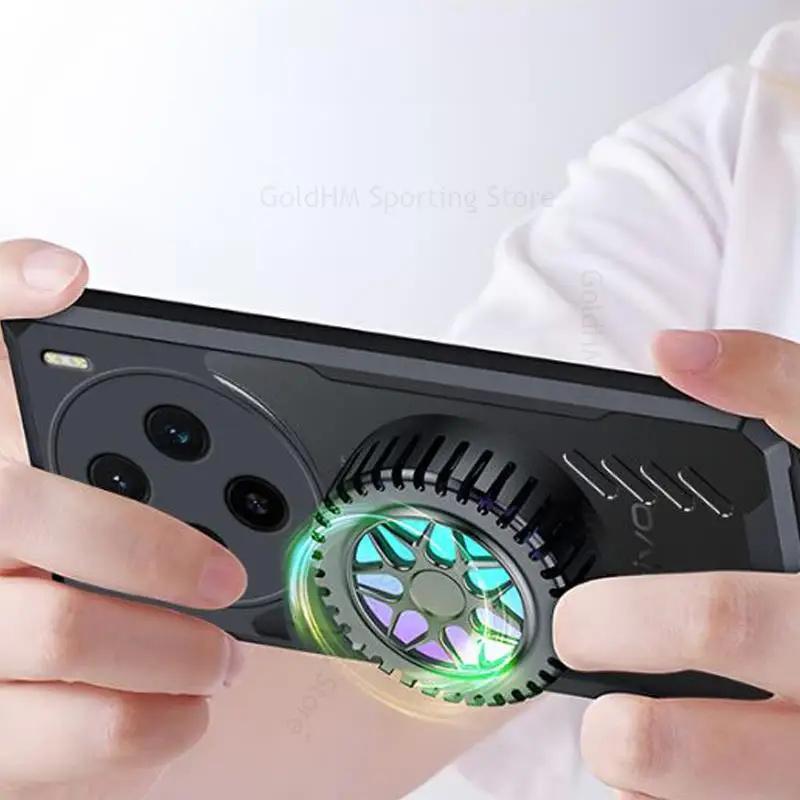 Cases For Vivo X100 Pro 5G Cooling Heat Dissipation Magnetic Transparent Case For VIVO X Note X90S X80 X100 Pro For Magsafe Magsafing Acrylic Cover