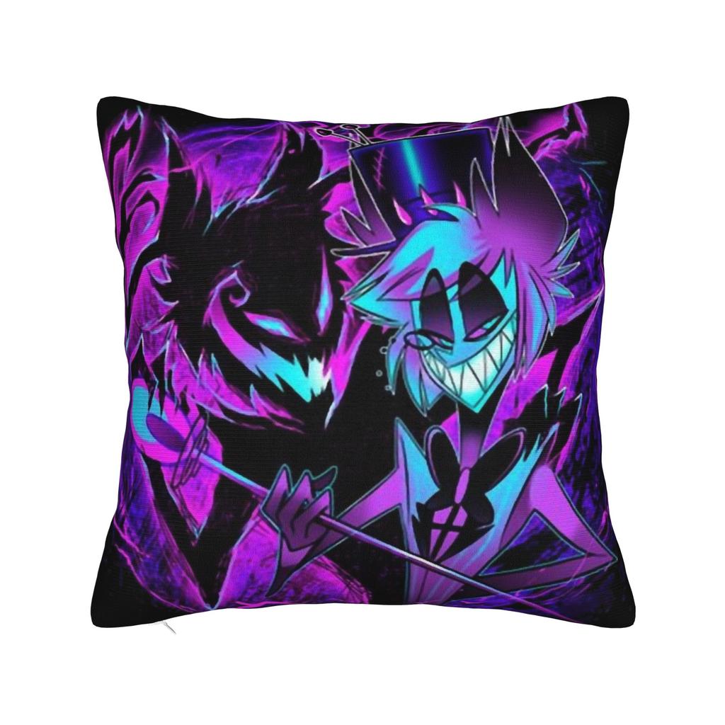 Pillow Case Hazbins Hotels Alastor The Radio Demon Soft Pillow Cover For Sofa Bedroom Home Decor Funny Pillowcases