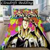 JoJolion Adventure Bedding Set Single Twin Full Queen King Size Bed Set Adult Boys Bedroom Anime Printed Bedding Gift