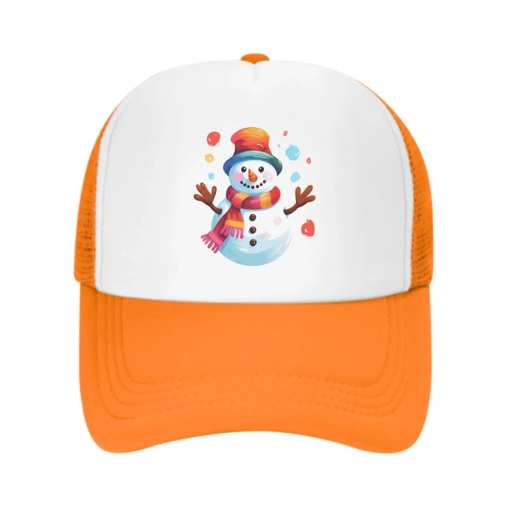 Winter Colored Snowman Summer Leisure Sports Daily Sun Hat Fishing Outdoor Mens and Womens Truck Caps Fashion
