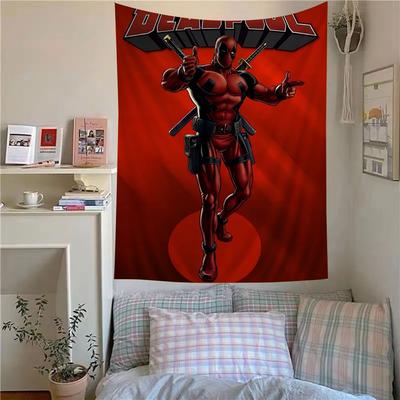 Filmo DDeadpool Spausdinta Didelė Sieninė Gobelenas Kabantis Tarot Hipis Sieniniai Kilimai Studentų Būsto Dekoras