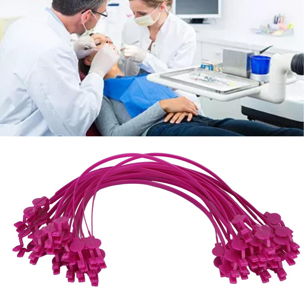 Fermacarta Dentale Sicuro Squisito Rilassante Plastica Flessibile Fermacarta per Bavaglino Dentale per Odontoiatria