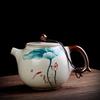 230ml Palace Luxury Ceramic Teapots Hand Painted Flowers and Birds Tea Pot Travel Portable Filter Kettle Home Tea Set 1pcs Pot