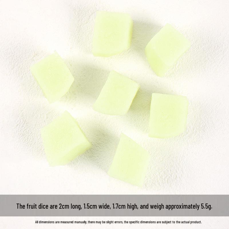 Miniature Fruit Cube Toys: Pitaya, Mango, Kiwi - Fruit Salad Platter Accessories