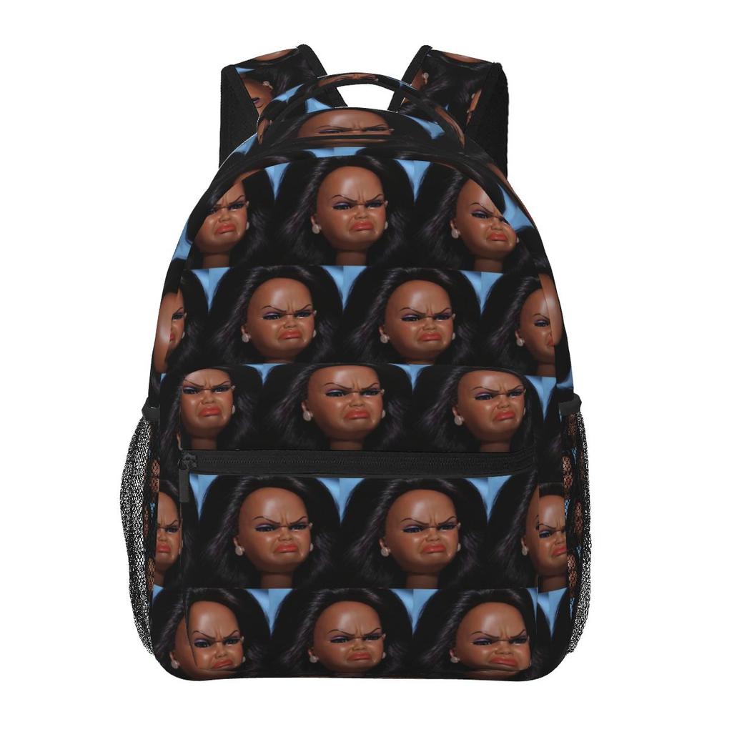 Disgusting Doll Face Meme Printed Backpack Student Boys Girls BookBag Kids School Bag Laptop Shoulder Bags for Men Women