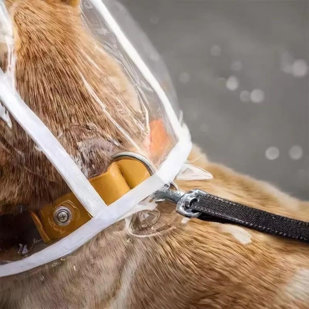 Windproof Dog Raincoat Transparent Dog Clothing for Rainy Days Walking Pet Poncho Dog Supplies
