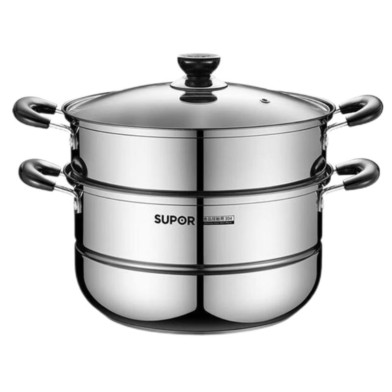 

Supor 304 Stainless Steel Double Layer Steamer Pot