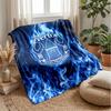 Everton Fußball Druck Flanell Decke, Weiche Warme Leichte Überwurfdecke für Sofa Bett Camping