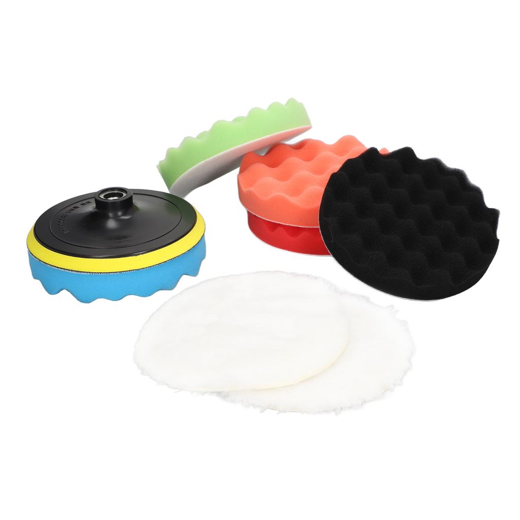 Polishing Pad Buffing Sponge 150mm Diameter Cleaning Tool Set Kit for Car Boat Buffing Pad Buffing Sponge Car Buffing Pad