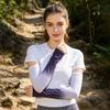 Sonnenschutz-Ärmel, Kühlende Arm-Sleeves mit Daumenloch, Farbverlauf Ice Silk UV-Schutz-Ärmel für Damen Sommer Fahren Radfahren