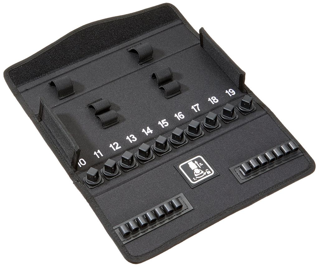 WERA Tool Storage Case for Zyklop Ratchet Wrench with Socket 302 X 126 X 50 136469 1/2-inch Inserts, Mm,