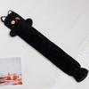 Cartoon Cat Shape Long Hot Water Bag With Soft Short Plush For Warmth And Gift Giving