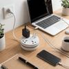 UK Plug Standard Portable Extension Socket 3 USB Ports USB Charger Plug Office Use