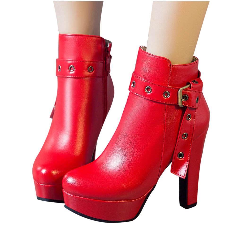 waterproof heeled booties